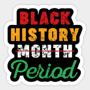 Black History Month Period African American Sticker